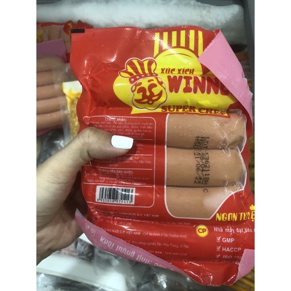 Xúc xích winner CP túi 500Gr 10 chiếc