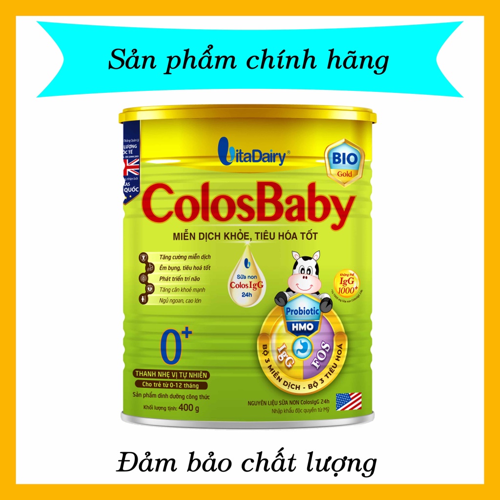 Sữa Colosbaby Bio 0+ lon 400g