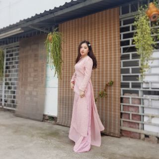Set áo dài kim sa 4 tà