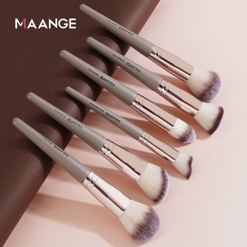 Bộ 6 Cọ Trang Điểm MAANGE Đầu Lớn Phủ phấn