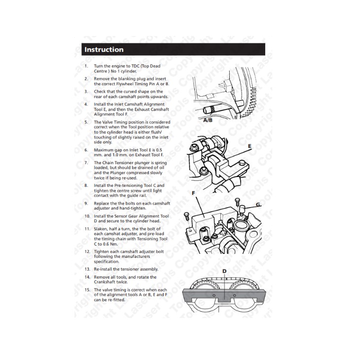 Dụng cụ cân cam bmw n42 n46 320 318 x1 OTOX