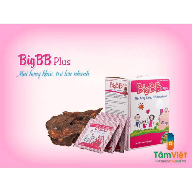 [Chính Hãng] BIGBB PLUS Hộp 16 Gói làm giảm triệu chứng viêm đường hô hấp trên cho bé