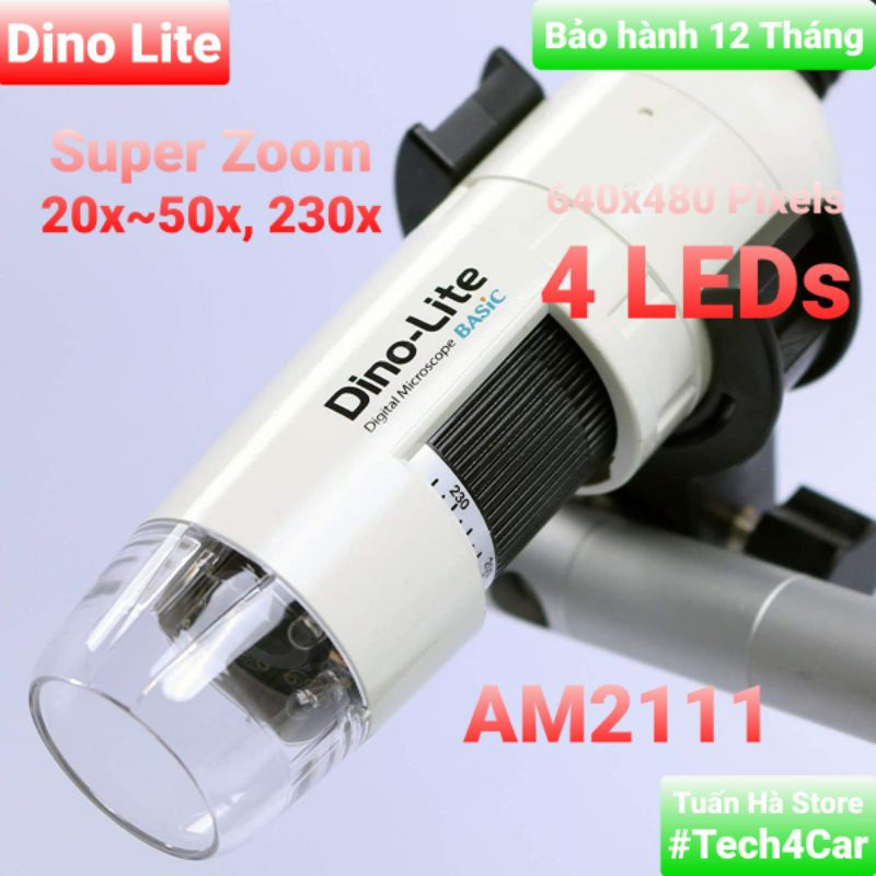 Kính hiển vi điện tử Dino Lite, AM2111, hàng chính hãng [Tech4Car]