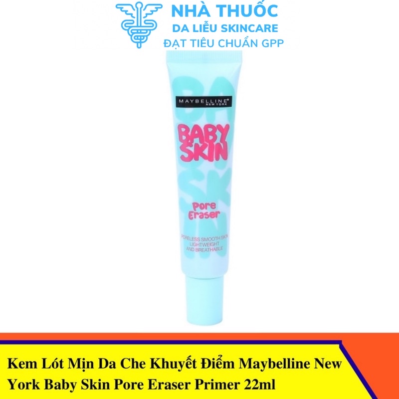 (NHẬP KHẨU MỸ) Kem lót mịn da che khuyết điểm Maybelline New York Baby Skin Pore Eraser Primer 22ml