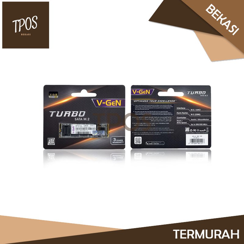 Mới Linh Kiện Điện Tử M.2 SSD SATA III 2280 Turbo 128GB Not M.2 NVME 120GB V-Gen TPOS | BigBuy360 - bigbuy360.vn