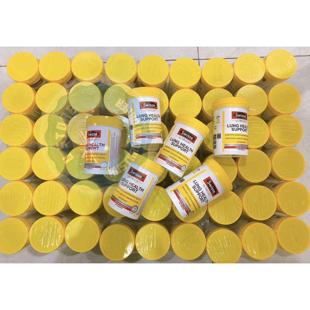 Swisse Lung Health Support 90 viên hỗ trợ phổi và chức năng hô hấp