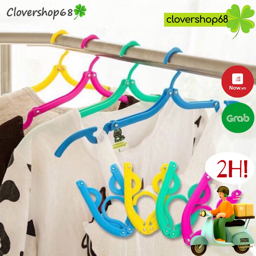 Mắc áo gấp gọn tiết kiệm không gian  Clovershop68