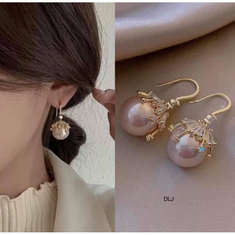 BÔNG TAI TREO TRAI CAO CẤP BẠC TA