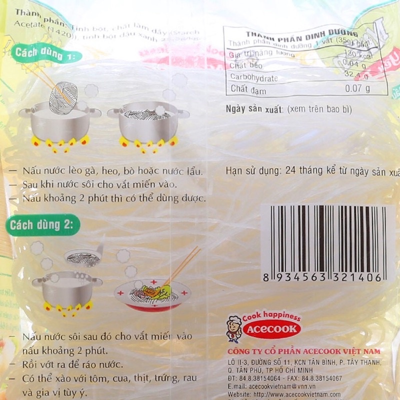 Miến Phú Hương Yến Tiệc Nấu 210g