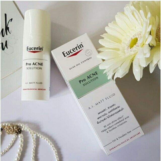 Kem dưỡng ẩm Eucerin ProAcne A.I Matt Fuild cho da dầu, ngừa mụn 50ml