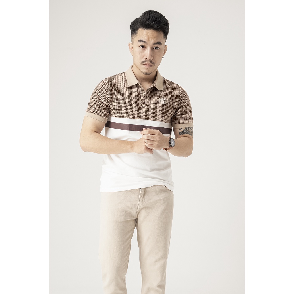 Áo thun Polo nam cổ bẻ CAROS phối vải Cotton bông sợi dệt tự nhiên xuất xịn, chuẩn form PLPH0001 - BELAIRMAN