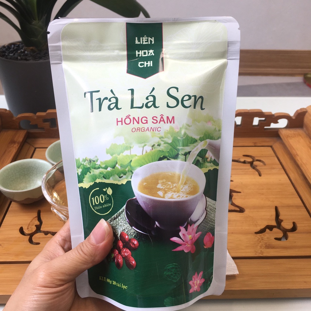 TRÀ LÁ SEN -HỒNG SÂM 20 TÚI LỌC