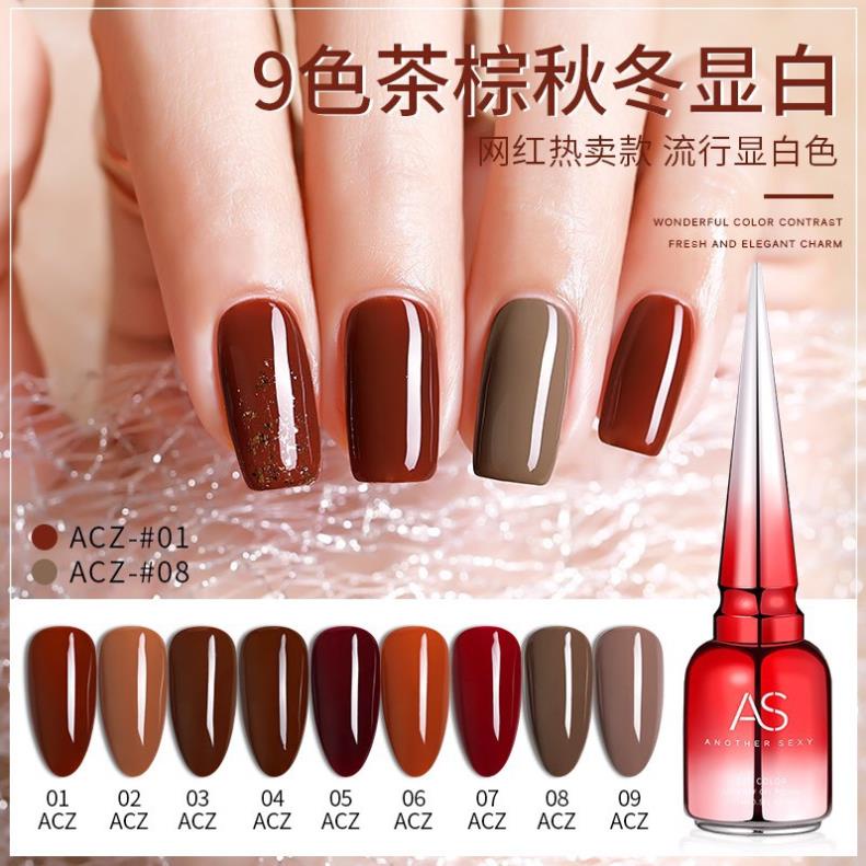 Sơn Gel AS vỏ đỏ Mã ACZ ( Cam Kết Chính Hãng - làm khô sơn gel bằng máy hơ uvled )