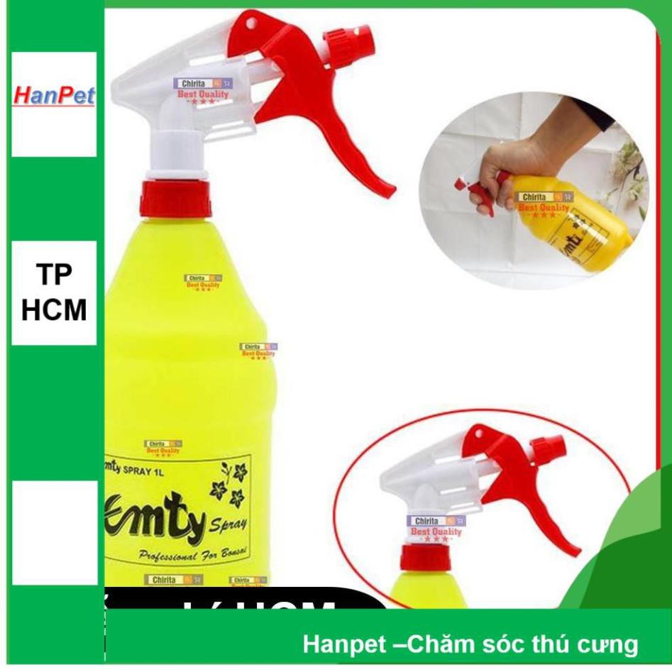 Hanpet.GV- Bình phun sương bằng nhựa cao cấp (Bình 1 lít )- Bình bơm tay / Bình tưới cây cảnh, bình xịt phun sương,