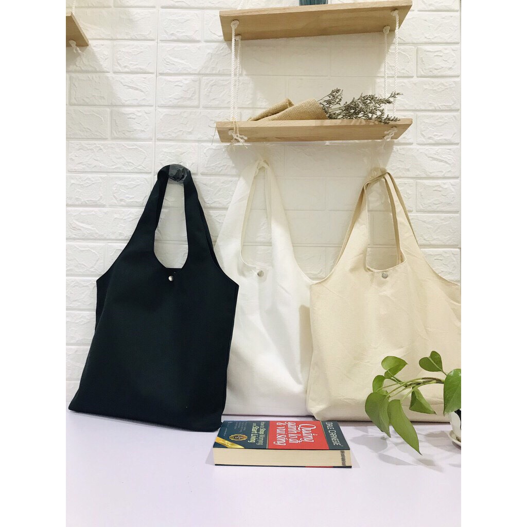 [ Freeship ]TÚI VẢI TOTE, TÚI VẢI CANVAS TRƠN QUAI TRÒN