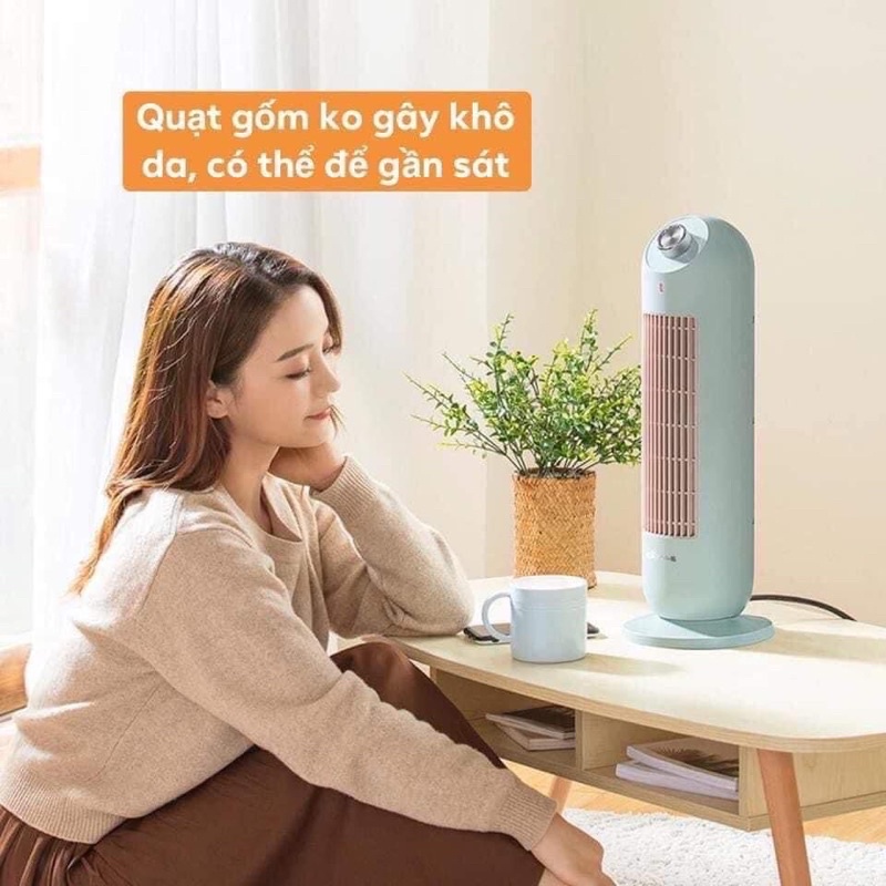 Máy sưởi-Quạt sưởi đứng Bear có thể xoay 90 độ,an toàn cho gia đình mùa Đông lạnh giá-Bảo hành 12 tháng