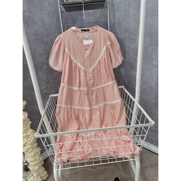 Đầm babydoll phối viền xinh Gb alohashop91