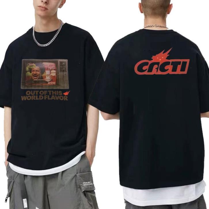 Áo Thun Tay Ngắn Cổ Tròn In Hình Travis Scott Cacti Xương Rồng Phong Cách Hip Hop Thời Trang Cho Nam *