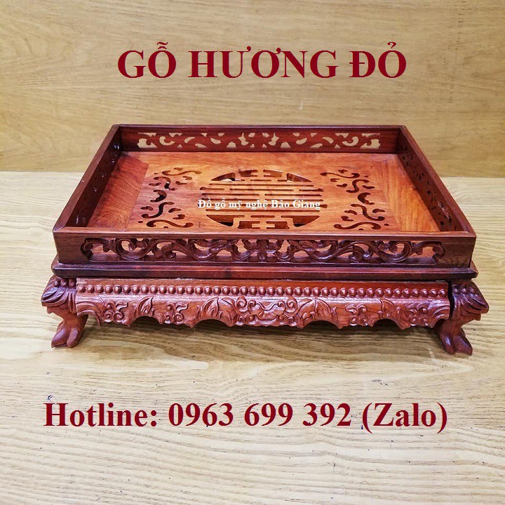 Khay chè gỗ hương ta