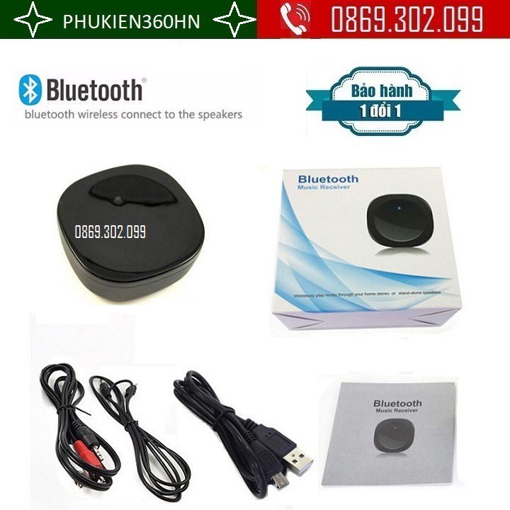 [Mã ELHACE giảm 4% đơn 300K] Thiết bị nhận Bluetooth 4.1 music receiver B3501 từ Mobile, Tablet ,Laptop ra Loa, Âm Ly