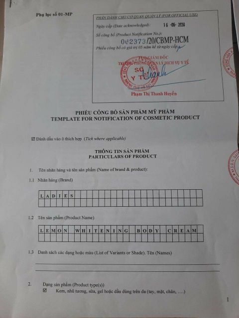 Body Chanh - Body Lemon whitening body cream LADIES - QLADY | BigBuy360 - bigbuy360.vn