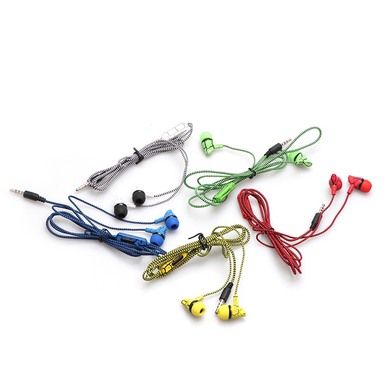 Tai nghe nhét tai dây bện cổng 3.5mm âm thanh sống động