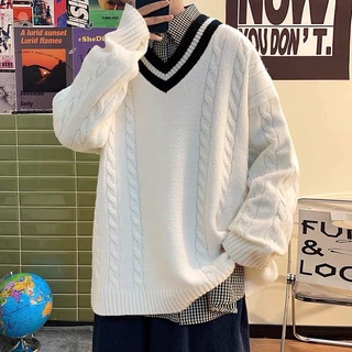 Áo len trơn basic cổ viền tym unisex