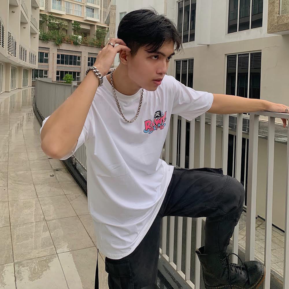 Áo thun Lab khủng long RAWR màu trắng XXME