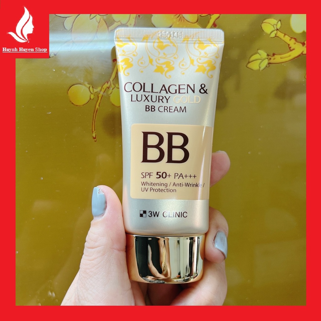 Kem nền BB Collagen Luxury Gold chống nắng, che khuyết điểm siêu mịn da tuýp 50ml