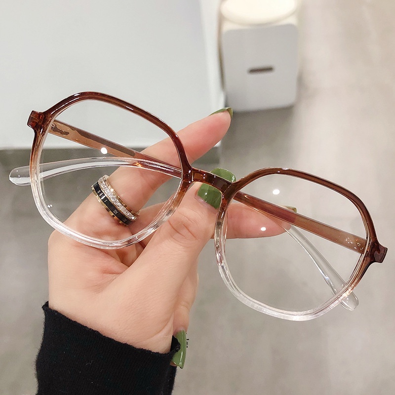Mắt Kính Cận Thị Có Màng Lọc Ánh Sáng Xanh Thời Trang Hàn Quốc -1.0 Đến -6.0/kính cận có độ/kính trong suốt nữ nhựa dẻo