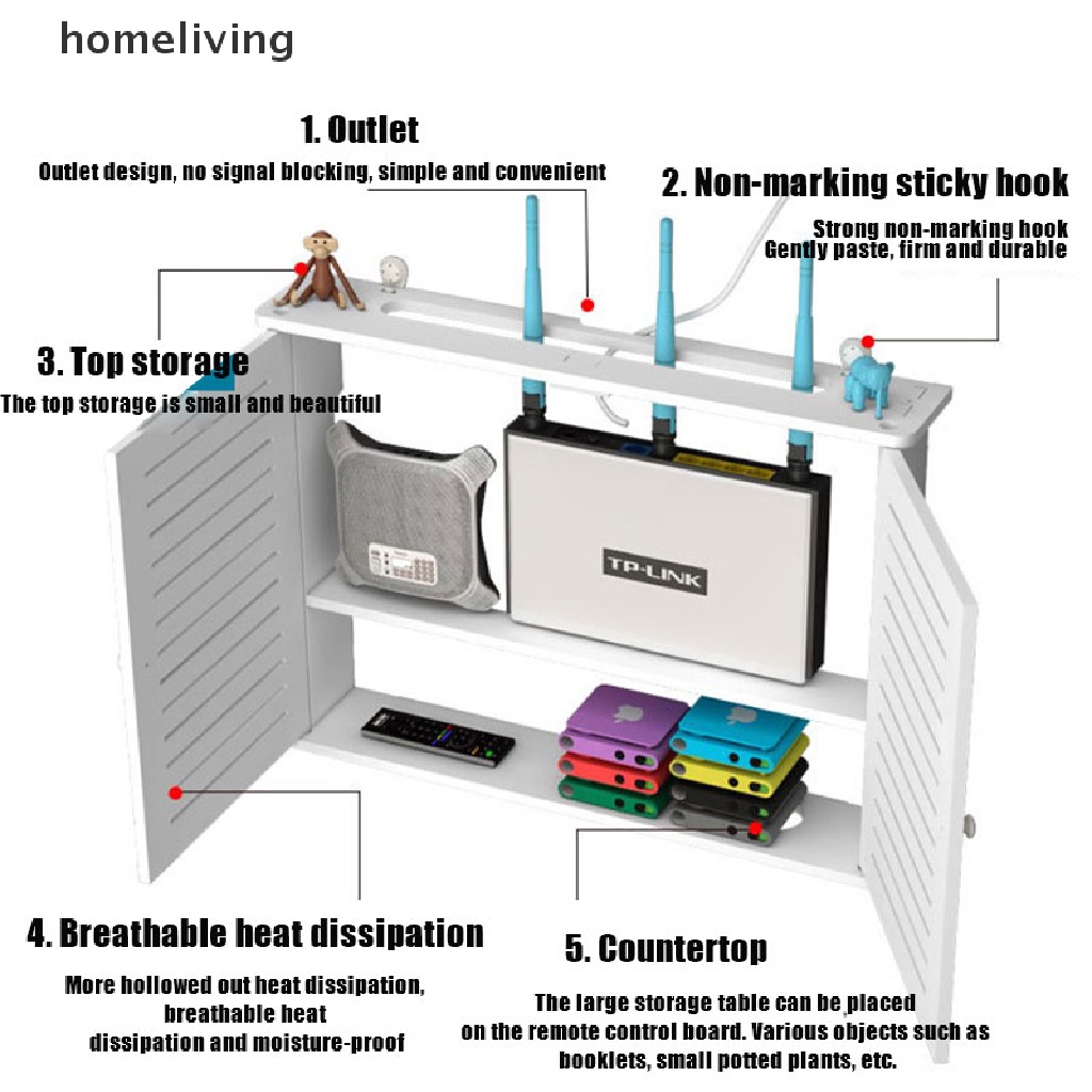 Hộp Đựng Bộ Định Tuyến Wifi Không Dây Cỡ Lớn Plus