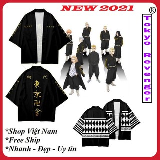 Áo khoác Hoodie Anime Tokyo Revengers Kimono tay áo ngắn phong cách Nhật Bản dành cho nam nữ