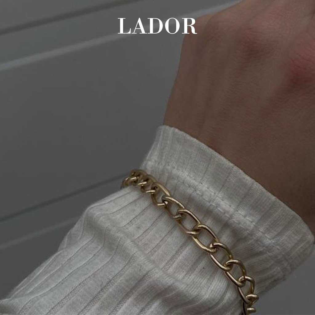 Vòng tay dây xích nhỏ mảnh Lador Accessories D'or Bracelet Chain B118
