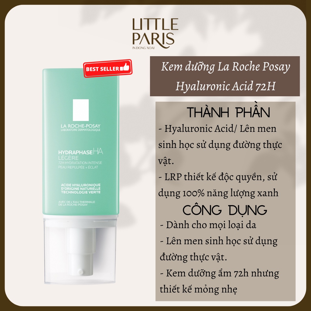 Kem Dưỡng La Roche Posay HydraPhase HA Legere 50ml