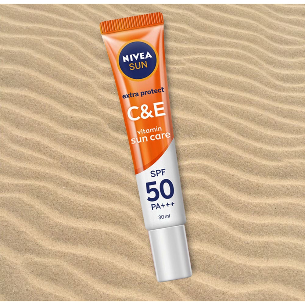 Serum Chống Nắng Nivea Dưỡng Da Sáng Khỏe Vitamin C&amp;E SPF50 PA+++ 30ml