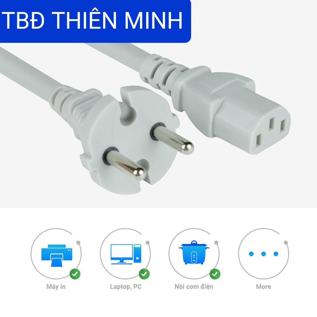 DÂY NGUỒN MÁY TÍNH,NỒI CƠM 3 CHẤU HONJIANDA