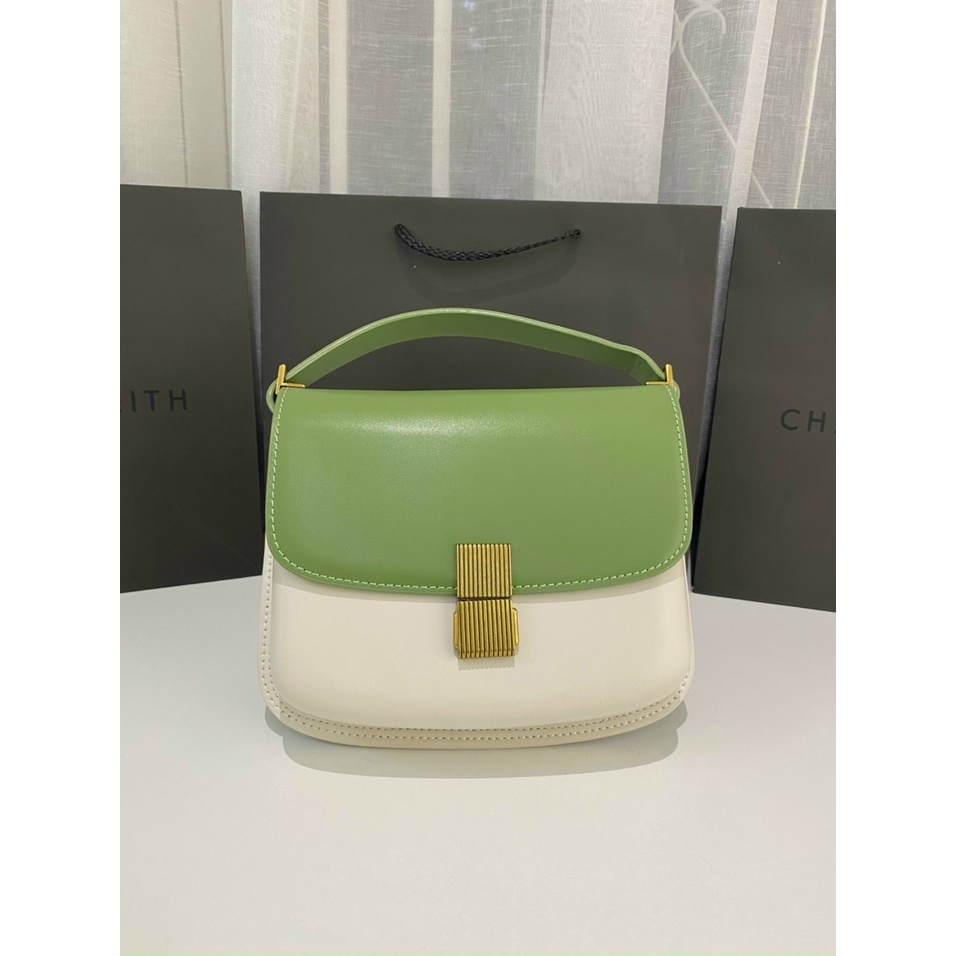 Túi Xách Nữ Đeo Chéo Charles & Keith Khóa Bấm