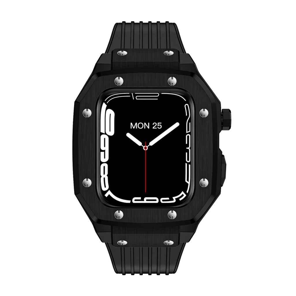 jansin Modification Mod Kit Dây đeo +Ốp Cho apple watch series 8 7 6 SE 5 4 45mm 44mm