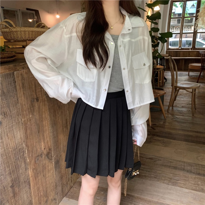 Áo Khoác Sơ Mi Chống Nắng Dáng Rộng Thời Trang Hàn Quốc 53647