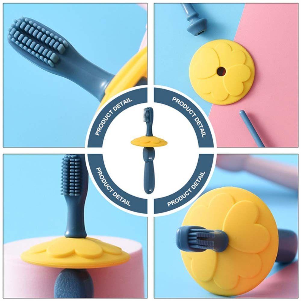 Bàn Chải Silicone Cấp Thực Phẩm Chăm Sóc Răng Cho Bé AUGUSTINA