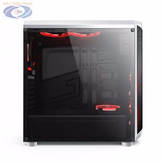 Case Aigo Aegis White (Mid Tower) Tặng 2 fan LED