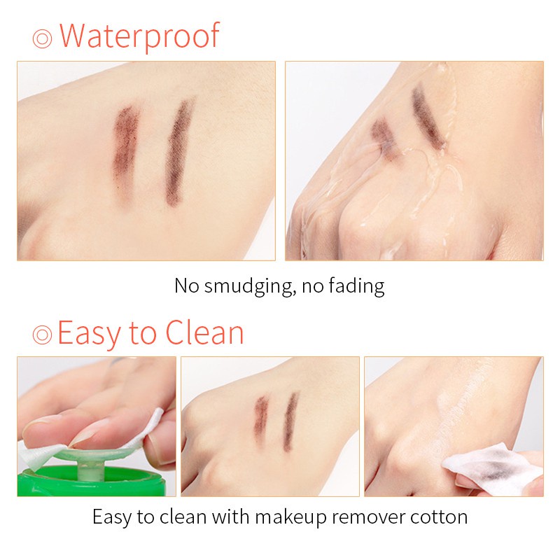 Bút Kẻ Lông Mày Dạng Phẩy Sợi Chống Nước Bền Màu Dài Lâu