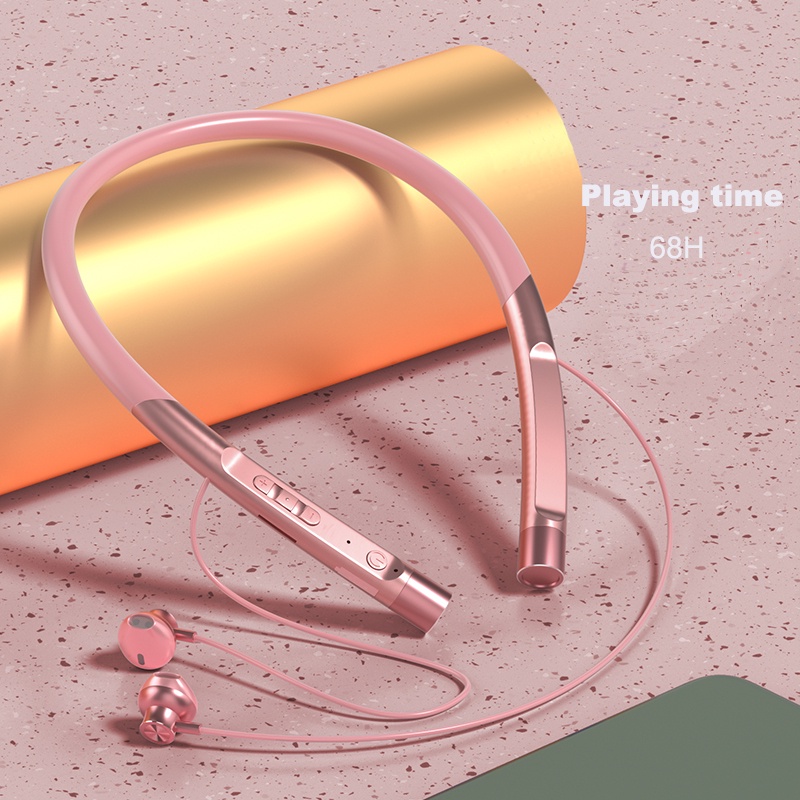 Tai nghe không dây 5.1 Có Mic Đeo Cổ E02 Có Mic Hỗ Trợ Thẻ Nhớ TF