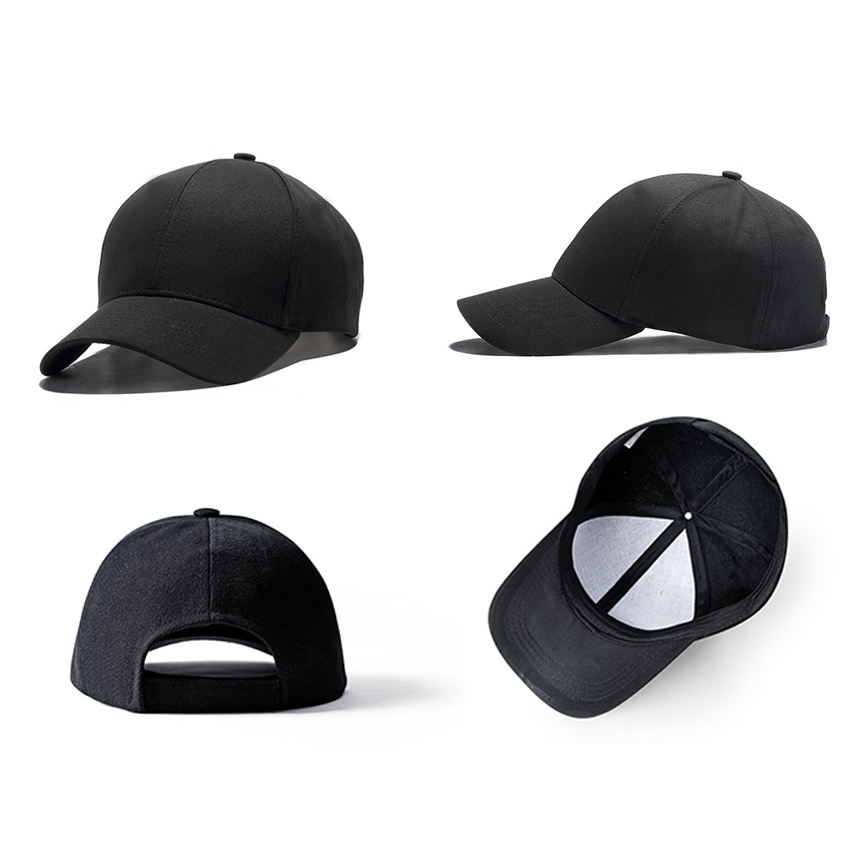 Mũ lưỡi trai đen form unisex nam nữ