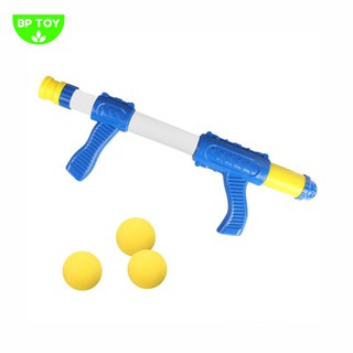 Combo đồ chơi bắn bóng + 12 bóng bông mềm