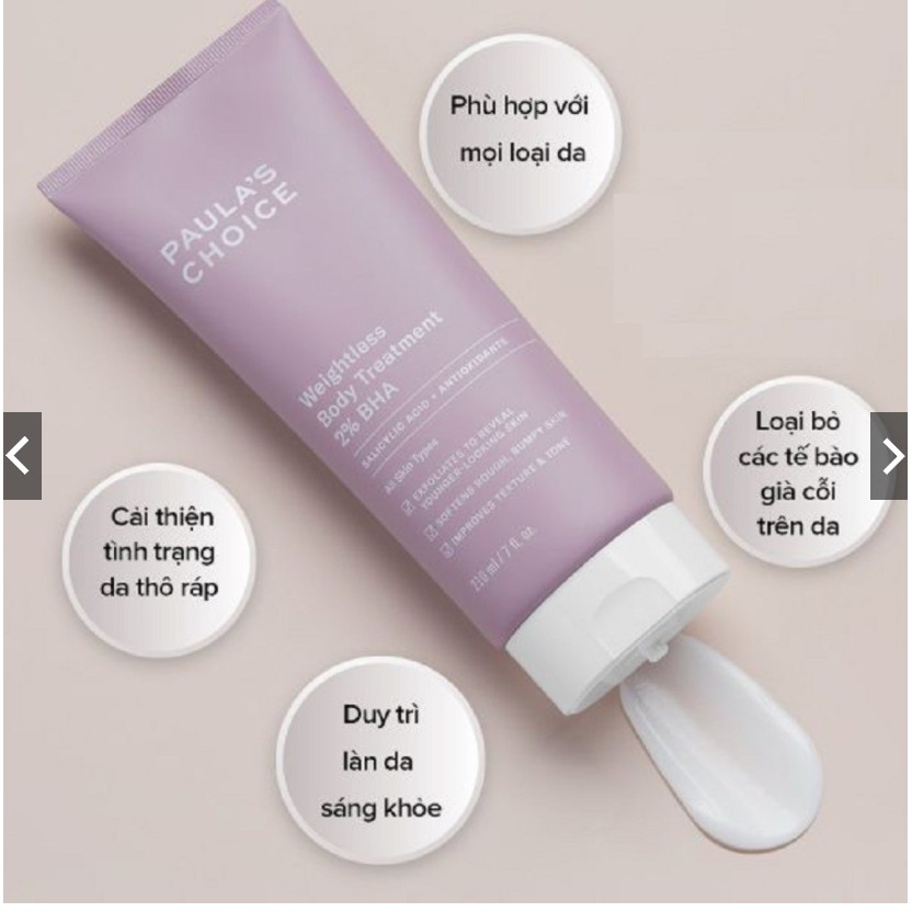 Kem Dưỡng Paula’s Choice Resist Weightless Body Treatment With 2% BHA | BigBuy360 - bigbuy360.vn