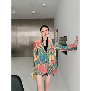 Áo vest blazer họa tiết koreastyle