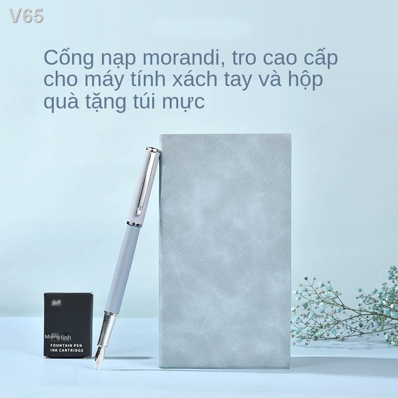 ✙✚Đã học và tài năng bút máy thư pháp sinh màu Morandi cổ điển đặc biệt với hộp quà viết vở