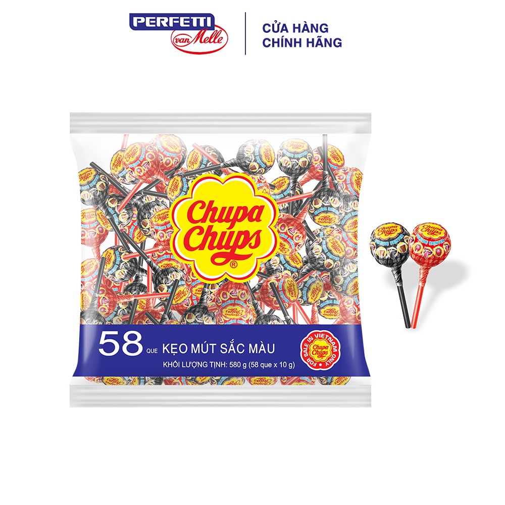 Kẹo Mút Chupa Chups Sắc Màu Tongue Painter (Gói 58 viên)