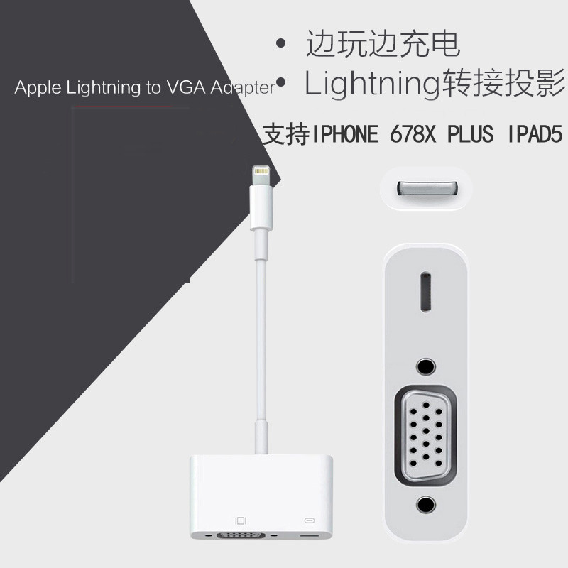 Apple Cáp Chuyển Đổi Cổng Lightning Sang Vga Cho Iphone678Xs Ipad Sang Hdmi